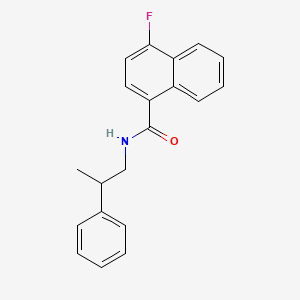 molecular formula C20H18FNO B5182763 4-fluoro-N-(2-phenylpropyl)-1-naphthamide 