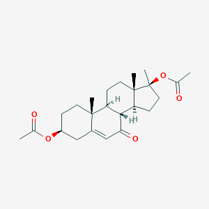 B051828 [(3S,8R,9S,10R,13S,14S,17S)-17-acetyloxy-10,13,17-trimethyl-7-oxo-2,3,4,8,9,11,12,14,15,16-decahydro-1H-cyclopenta[a]phenanthren-3-yl] acetate CAS No. 37038-00-9