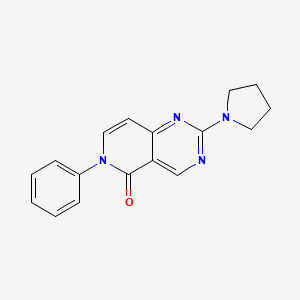 molecular formula C17H16N4O B5182855 6-phenyl-2-(1-pyrrolidinyl)pyrido[4,3-d]pyrimidin-5(6H)-one 