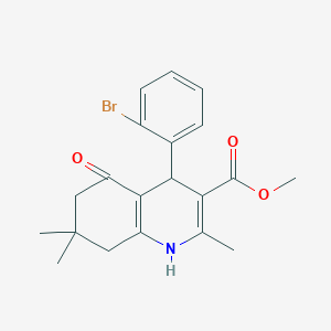 molecular formula C20H22BrNO3 B5182864 methyl 4-(2-bromophenyl)-2,7,7-trimethyl-5-oxo-1,4,5,6,7,8-hexahydro-3-quinolinecarboxylate CAS No. 312585-92-5