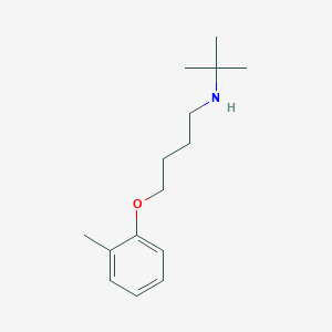 molecular formula C15H25NO B5182873 N-(tert-butyl)-4-(2-methylphenoxy)-1-butanamine 