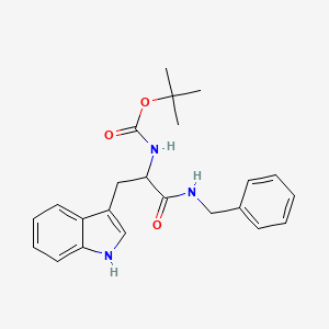 molecular formula C23H27N3O3 B5182886 N-benzyl-N-(tert-butoxycarbonyl)tryptophanamide 