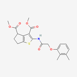 dimethyl 2-{[(2,3-dimethylphenoxy)acetyl]amino}-5,6-dihydro-4H-cyclopenta[b]thiophene-3,4-dicarboxylate