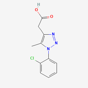 molecular formula C11H10ClN3O2 B5183009 [1-(2-chlorophenyl)-5-methyl-1H-1,2,3-triazol-4-yl]acetic acid 