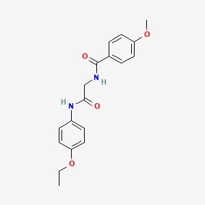 molecular formula C18H20N2O4 B5183012 N-{2-[(4-ethoxyphenyl)amino]-2-oxoethyl}-4-methoxybenzamide 