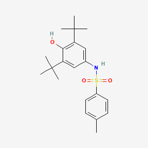 molecular formula C21H29NO3S B5183040 N-(3,5-di-tert-butyl-4-hydroxyphenyl)-4-methylbenzenesulfonamide 