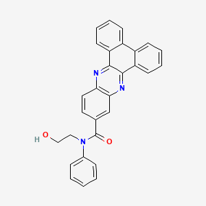 molecular formula C29H21N3O2 B5183066 N-(2-hydroxyethyl)-N-phenyldibenzo[a,c]phenazine-11-carboxamide 