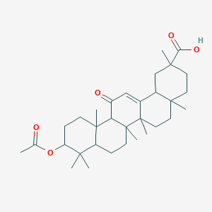 molecular formula C32H48O5 B5183105 3-(acetyloxy)-11-oxoolean-12-en-30-oic acid CAS No. 18305-96-9