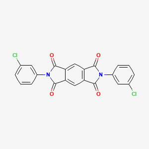 molecular formula C22H10Cl2N2O4 B5183140 2,6-bis(3-chlorophenyl)pyrrolo[3,4-f]isoindole-1,3,5,7(2H,6H)-tetrone CAS No. 6626-73-9