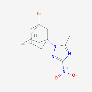molecular formula C13H17BrN4O2 B5183157 1-(3-bromo-1-adamantyl)-5-methyl-3-nitro-1H-1,2,4-triazole 