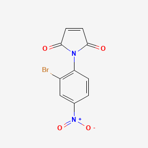 molecular formula C10H5BrN2O4 B5183230 1-(2-bromo-4-nitrophenyl)-1H-pyrrole-2,5-dione 