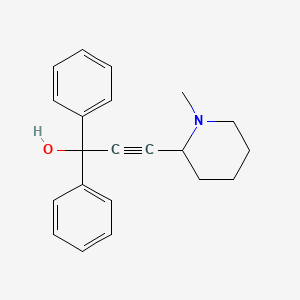 molecular formula C21H23NO B5183340 3-(1-methyl-2-piperidinyl)-1,1-diphenyl-2-propyn-1-ol 