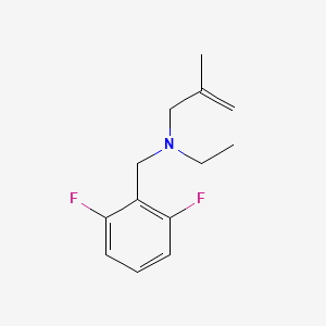 molecular formula C13H17F2N B5183342 (2,6-difluorobenzyl)ethyl(2-methyl-2-propen-1-yl)amine 