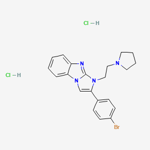 molecular formula C21H23BrCl2N4 B5183343 2-(4-bromophenyl)-1-[2-(1-pyrrolidinyl)ethyl]-1H-imidazo[1,2-a]benzimidazole dihydrochloride 
