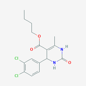butyl 4-(3,4-dichlorophenyl)-6-methyl-2-oxo-1,2,3,4-tetrahydro-5-pyrimidinecarboxylate
