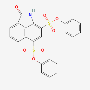 molecular formula C23H15NO7S2 B5183437 diphenyl 2-oxo-1,2-dihydrobenzo[cd]indole-6,8-disulfonate 