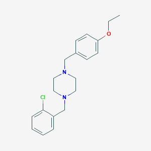 molecular formula C20H25ClN2O B5183484 1-(2-chlorobenzyl)-4-(4-ethoxybenzyl)piperazine 