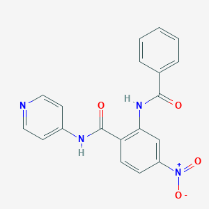 molecular formula C19H14N4O4 B5183490 2-(benzoylamino)-4-nitro-N-4-pyridinylbenzamide 