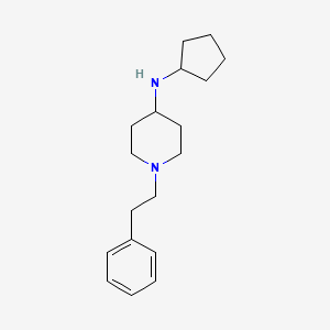 molecular formula C18H28N2 B5183516 N-cyclopentyl-1-(2-phenylethyl)-4-piperidinamine 