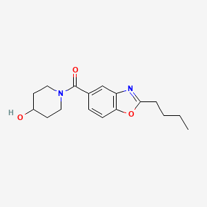 molecular formula C17H22N2O3 B5183526 1-[(2-butyl-1,3-benzoxazol-5-yl)carbonyl]-4-piperidinol 