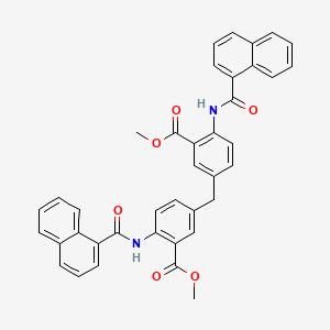 molecular formula C39H30N2O6 B5183528 dimethyl 3,3'-methylenebis[6-(1-naphthoylamino)benzoate] 