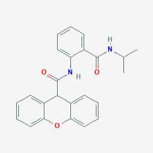 molecular formula C24H22N2O3 B5183545 N-{2-[(isopropylamino)carbonyl]phenyl}-9H-xanthene-9-carboxamide 