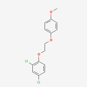 molecular formula C15H14Cl2O3 B5183605 2,4-dichloro-1-[2-(4-methoxyphenoxy)ethoxy]benzene 