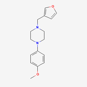 molecular formula C16H20N2O2 B5183637 1-(3-furylmethyl)-4-(4-methoxyphenyl)piperazine CAS No. 5264-89-1