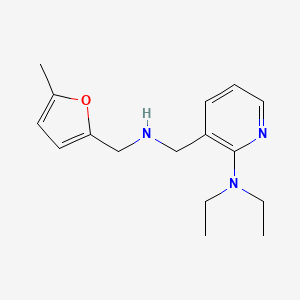 molecular formula C16H23N3O B5183645 N,N-diethyl-3-({[(5-methyl-2-furyl)methyl]amino}methyl)-2-pyridinamine 