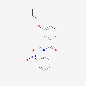 molecular formula C17H18N2O4 B5183652 N-(4-methyl-2-nitrophenyl)-3-propoxybenzamide 