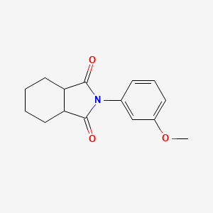 molecular formula C15H17NO3 B5183709 2-(3-methoxyphenyl)hexahydro-1H-isoindole-1,3(2H)-dione CAS No. 5404-60-4