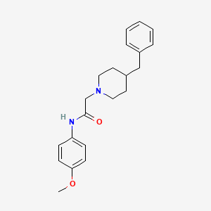 molecular formula C21H26N2O2 B5183839 2-(4-benzyl-1-piperidinyl)-N-(4-methoxyphenyl)acetamide 