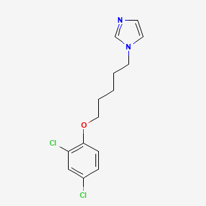 molecular formula C14H16Cl2N2O B5183859 1-[5-(2,4-dichlorophenoxy)pentyl]-1H-imidazole 