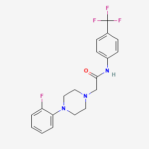 molecular formula C19H19F4N3O B5183861 2-[4-(2-fluorophenyl)-1-piperazinyl]-N-[4-(trifluoromethyl)phenyl]acetamide 