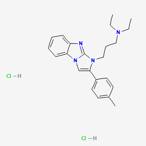 molecular formula C23H30Cl2N4 B5183868 N,N-diethyl-3-[2-(4-methylphenyl)-1H-imidazo[1,2-a]benzimidazol-1-yl]-1-propanamine dihydrochloride 