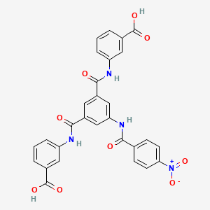 molecular formula C29H20N4O9 B5183878 3,3'-[{5-[(4-nitrobenzoyl)amino]-1,3-phenylene}bis(carbonylimino)]dibenzoic acid 