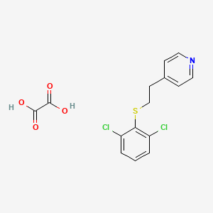 molecular formula C15H13Cl2NO4S B5183922 4-{2-[(2,6-dichlorophenyl)thio]ethyl}pyridine oxalate 