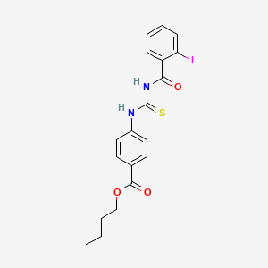 butyl 4-({[(2-iodobenzoyl)amino]carbonothioyl}amino)benzoate