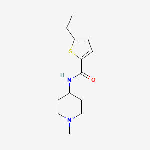 molecular formula C13H20N2OS B5183994 5-ethyl-N-(1-methyl-4-piperidinyl)-2-thiophenecarboxamide 