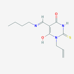 molecular formula C12H17N3O2S B5184005 1-allyl-5-[(butylamino)methylene]-2-thioxodihydro-4,6(1H,5H)-pyrimidinedione 