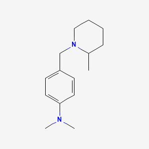 molecular formula C15H24N2 B5184061 N,N-dimethyl-4-[(2-methyl-1-piperidinyl)methyl]aniline 