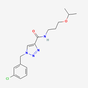 molecular formula C16H21ClN4O2 B5184105 1-(3-chlorobenzyl)-N-(3-isopropoxypropyl)-1H-1,2,3-triazole-4-carboxamide 