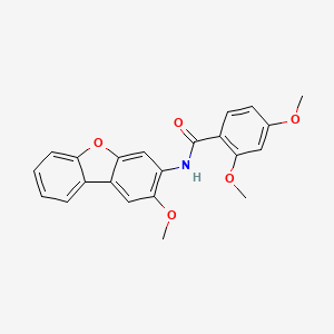 molecular formula C22H19NO5 B5184127 2,4-dimethoxy-N-(2-methoxydibenzo[b,d]furan-3-yl)benzamide 