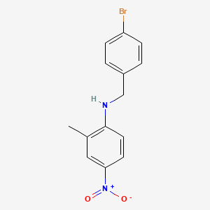 molecular formula C14H13BrN2O2 B5184171 (4-bromobenzyl)(2-methyl-4-nitrophenyl)amine 