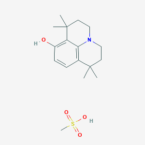 molecular formula C17H27NO4S B5184190 1,1,7,7-tetramethyl-2,3,6,7-tetrahydro-1H,5H-pyrido[3,2,1-ij]quinolin-8-ol methanesulfonate (salt) 