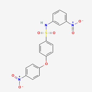 4-(4-nitrophenoxy)-N-(3-nitrophenyl)benzenesulfonamide