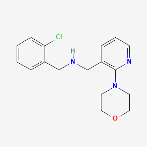 molecular formula C17H20ClN3O B5184270 (2-chlorobenzyl){[2-(4-morpholinyl)-3-pyridinyl]methyl}amine 