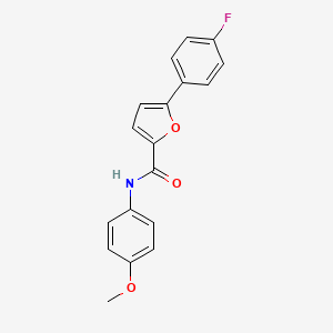 molecular formula C18H14FNO3 B5184316 5-(4-fluorophenyl)-N-(4-methoxyphenyl)-2-furamide 