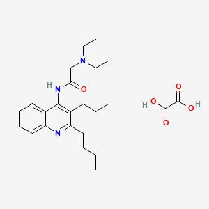 molecular formula C24H35N3O5 B5184336 N~1~-(2-butyl-3-propyl-4-quinolinyl)-N~2~,N~2~-diethylglycinamide oxalate 