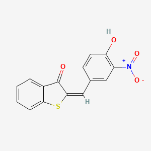 molecular formula C15H9NO4S B5184371 2-(4-hydroxy-3-nitrobenzylidene)-1-benzothiophen-3(2H)-one 